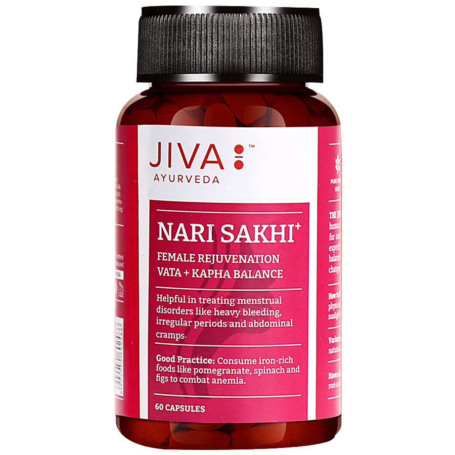 Jiva Ayurveda Nari Sakhi Capsule - Balances Hormones & Enhances Fertility