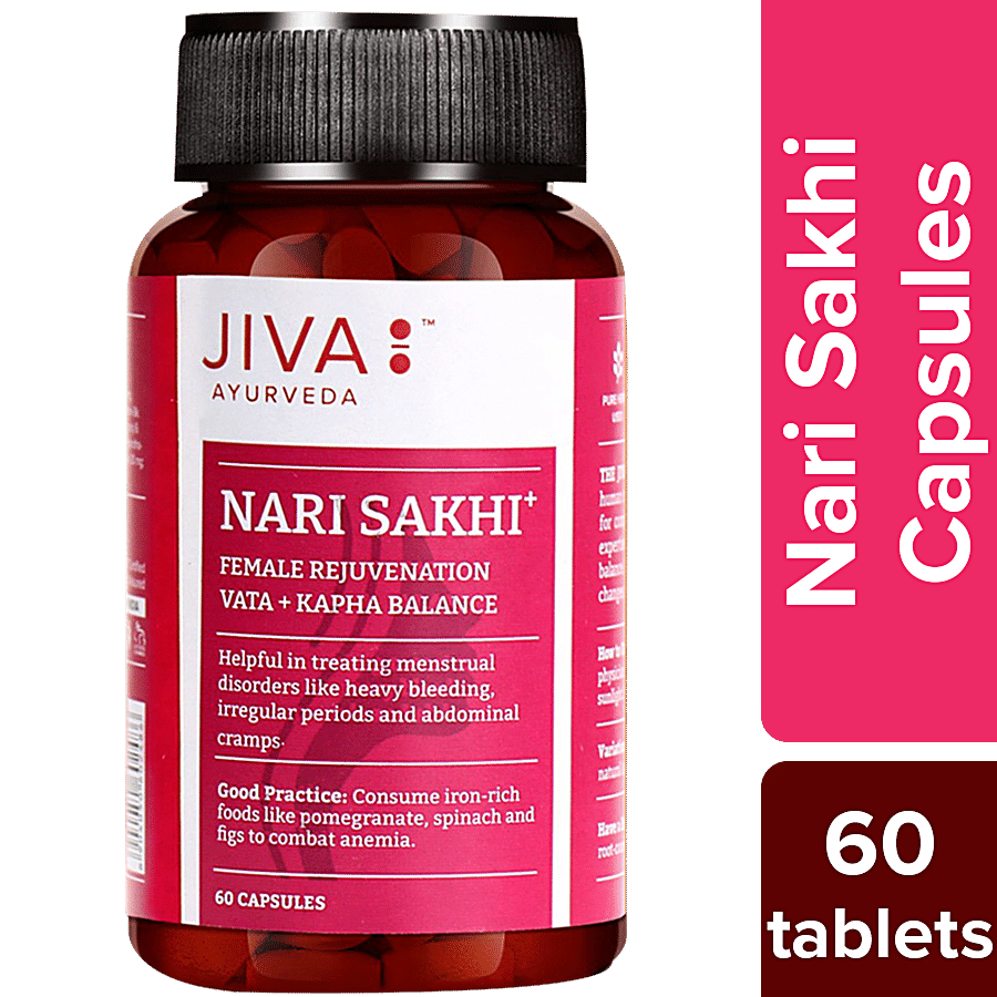 Jiva Ayurveda Nari Sakhi Capsule - Balances Hormones & Enhances Fertility