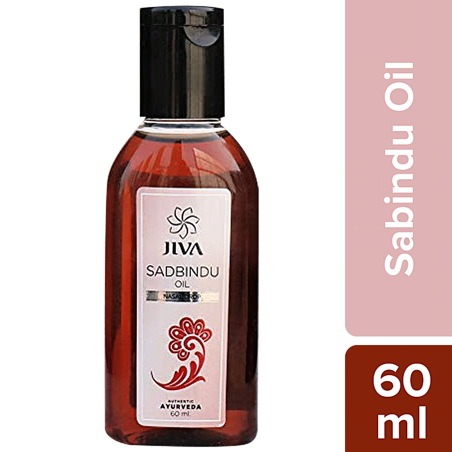 Jiva Ayurveda Sadbindu Oil Nasal Drop - For Headaches