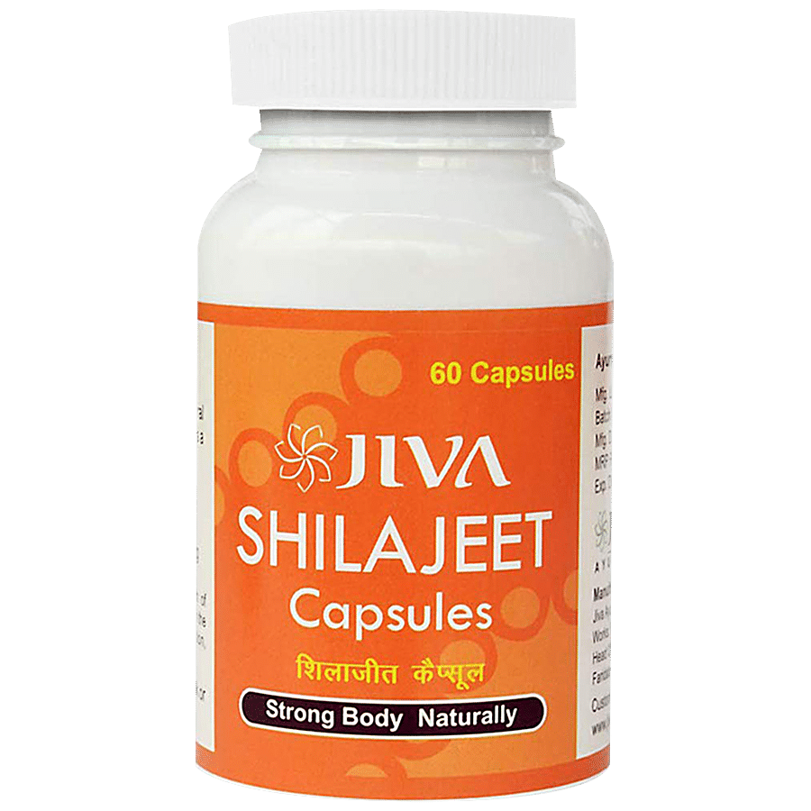 Jiva Ayurveda Shilajeet Capsule - For Strength & Stamina