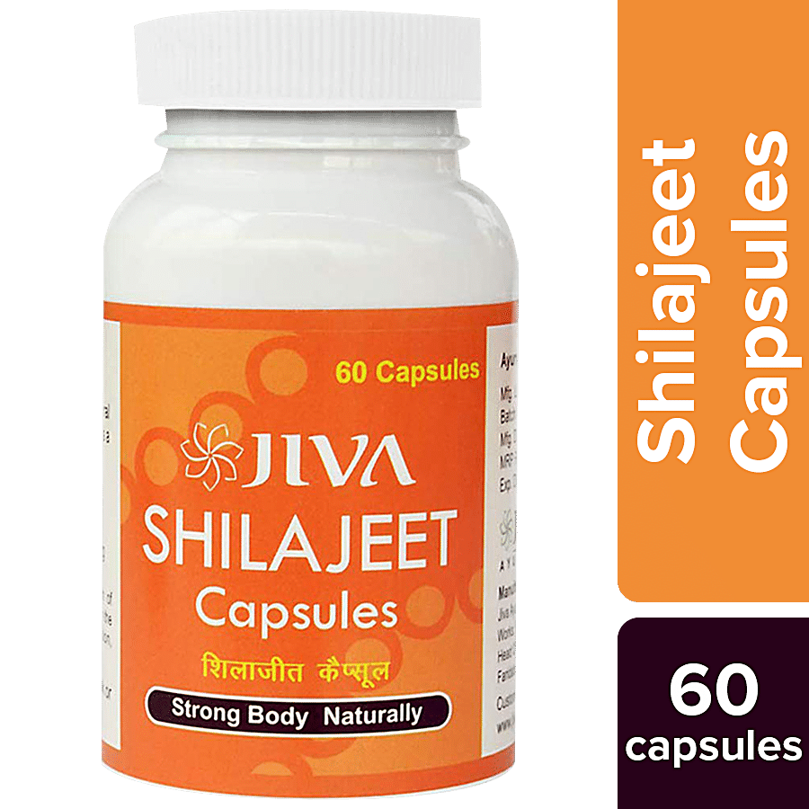 Jiva Ayurveda Shilajeet Capsule - For Strength & Stamina