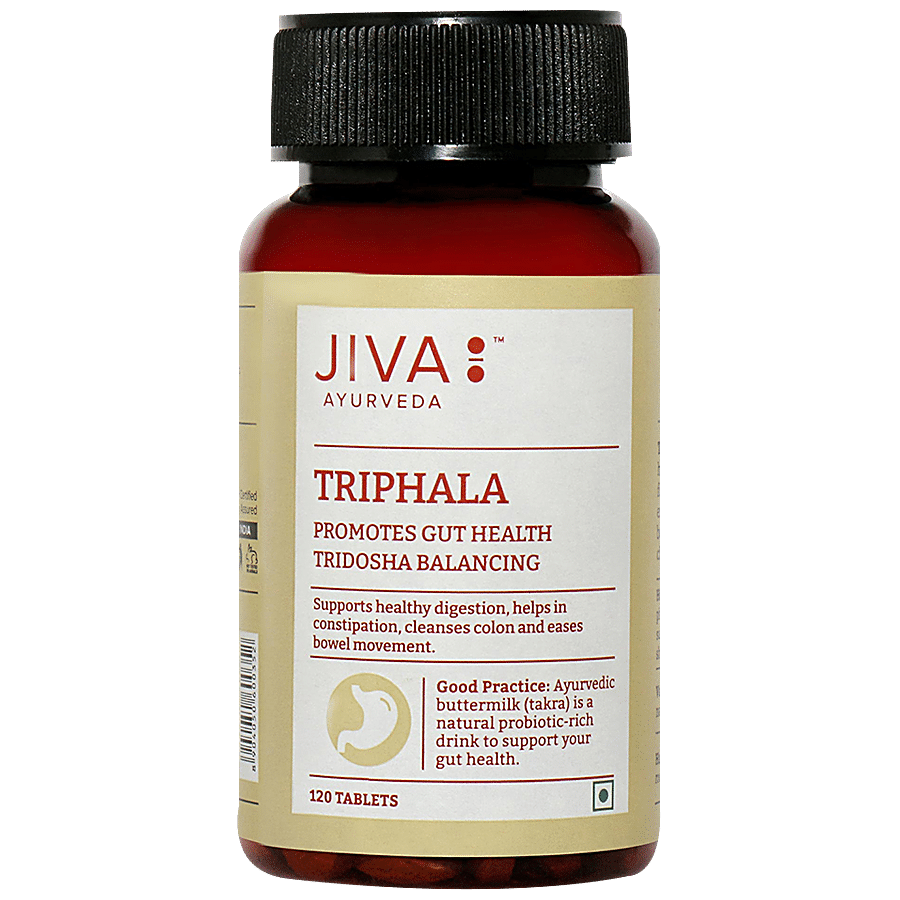 Jiva Ayurveda Triphala Tablet - Improves Gut Health