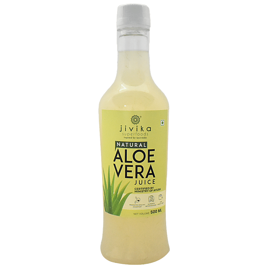 Jivika Naturals Natural Aloe Vera Juice - Rich In Fibre