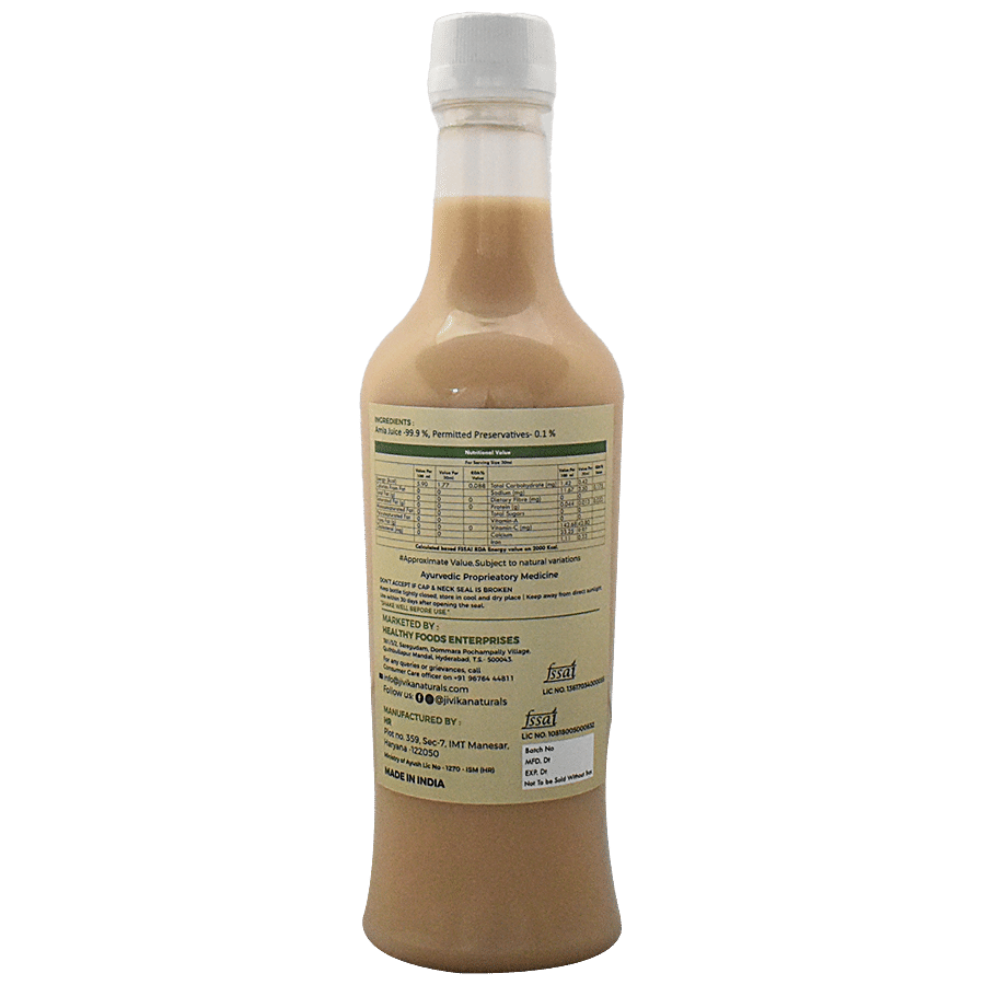 Jivika Naturals Natural Amla Juice - Stimulates Hair Growth