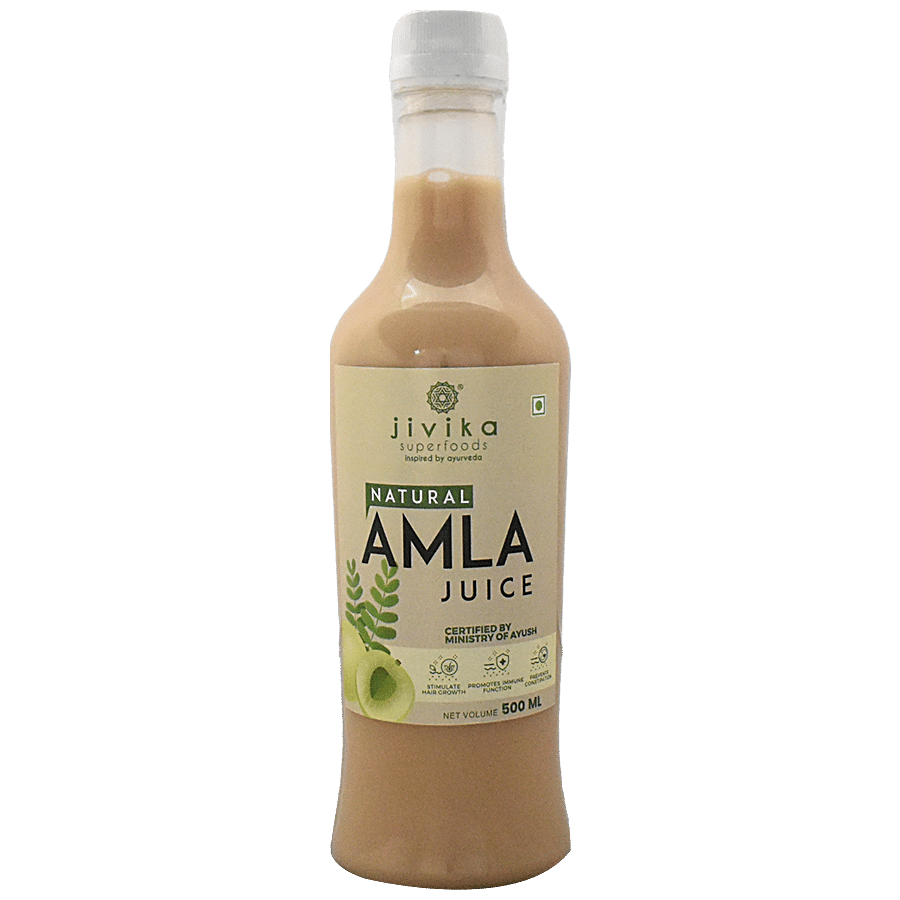 Jivika Naturals Natural Amla Juice - Stimulates Hair Growth