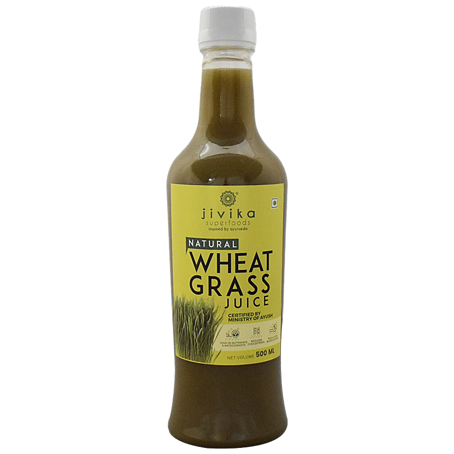 Jivika Naturals Natural Wheat Grass Juice - High In Antioxidants