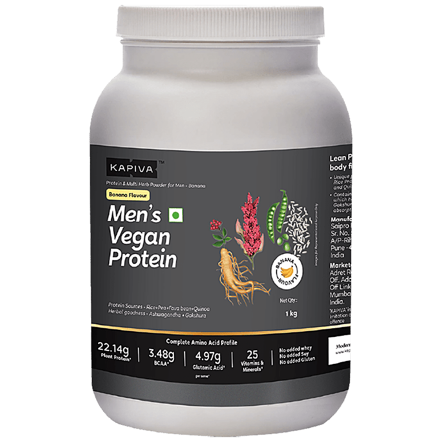 Kapiva Men’s Vegan Protein - Banana Flavour