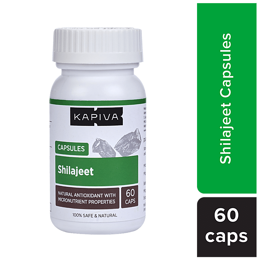 Kapiva Shilajeet Capsules - Boosts Stamina & Calms Your Mind