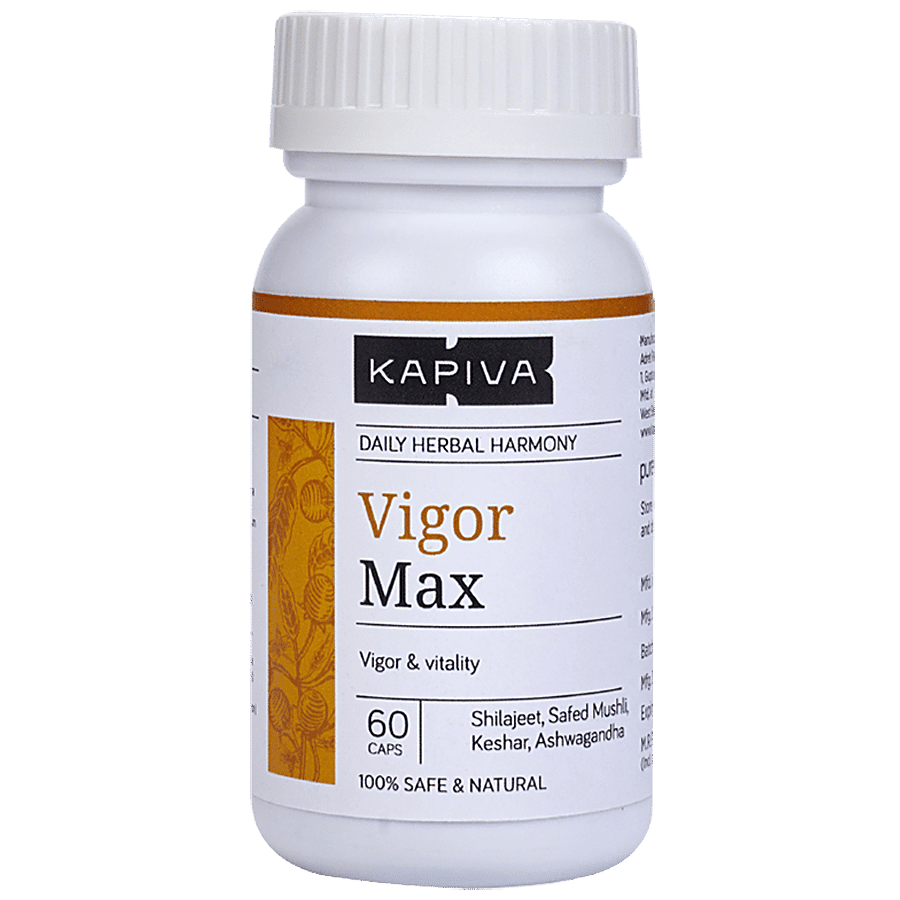 Kapiva Vigor Max Capsules - Boosts Stamina