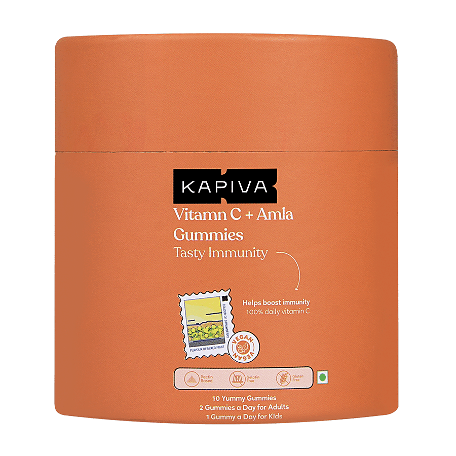 Kapiva Vitamin C + Amla Gummies - Boosts Immunity