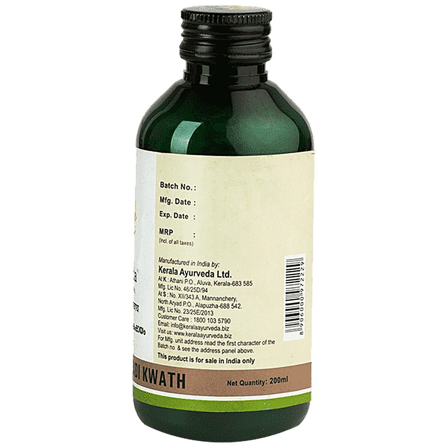 Kerala Ayurveda Manjishtadi Kwath 200 Ml | Natural Blood Purifier | For Clear