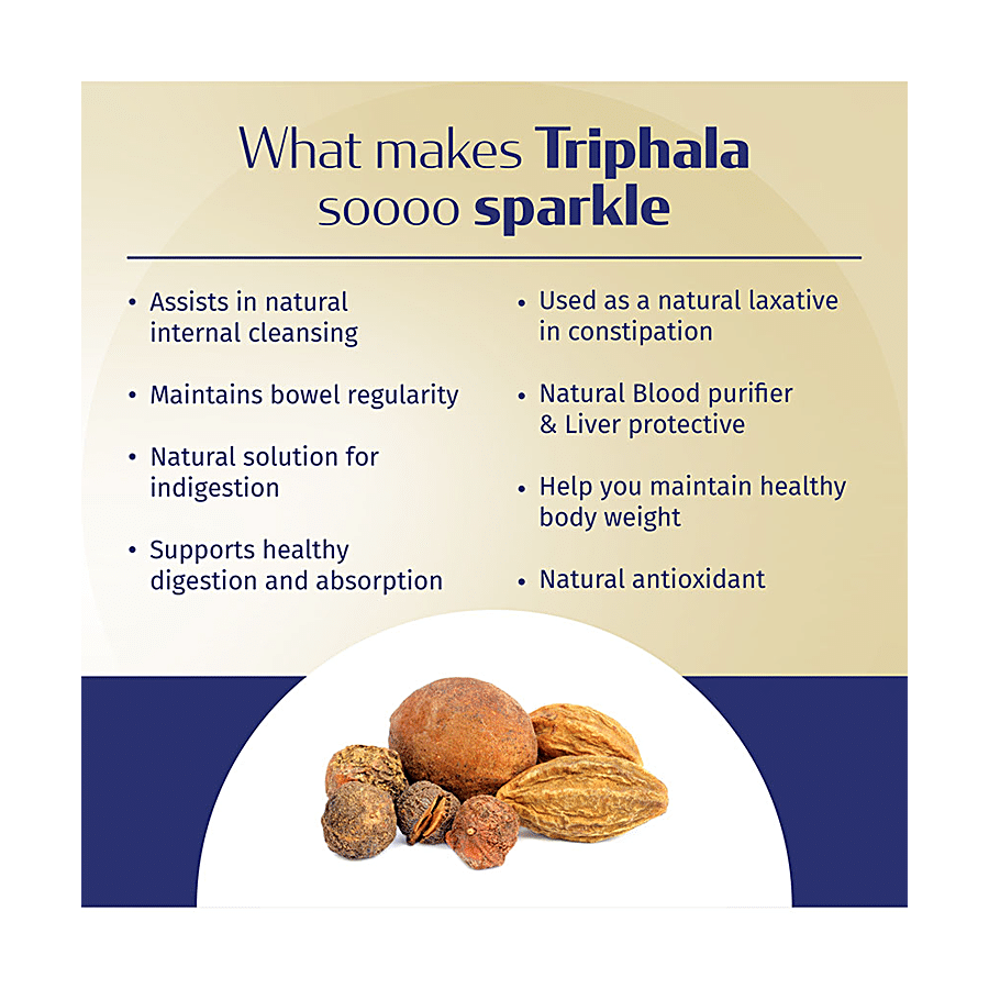 Kerala Ayurveda Triphala Sparkles Effervescent Tablet - For Gut Detox