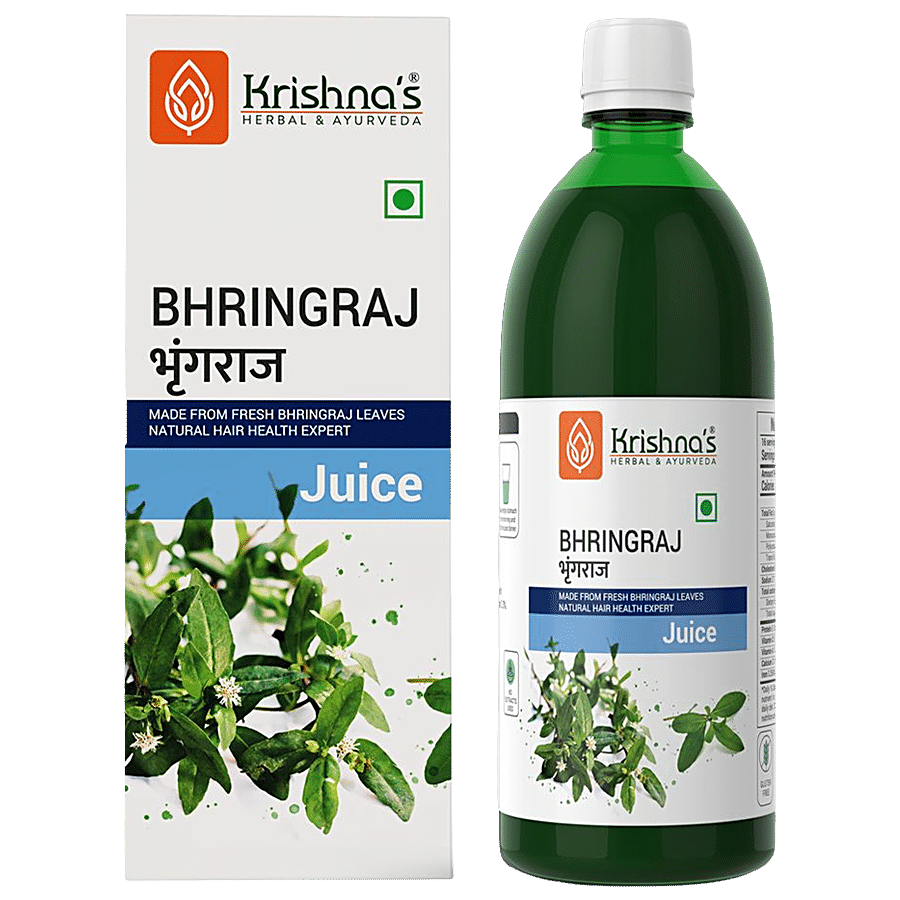 Krishnas Bhringraj Juice - For Healthy Hair Root