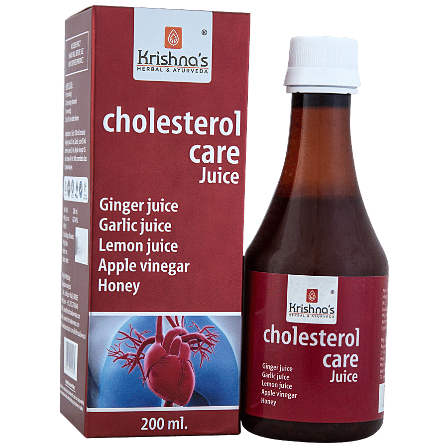 Krishnas Cholesterol Care Juice - Strengthens Heart Muscle