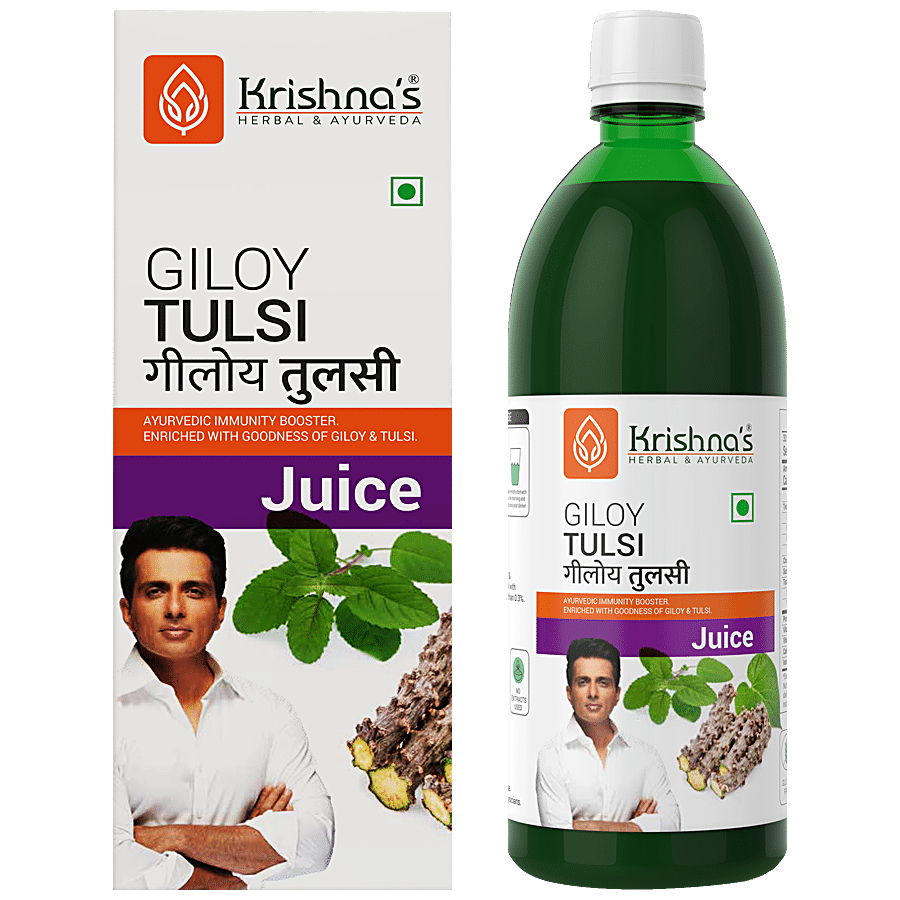 Krishnas Giloy Tulsi Juice - Natural Immunity Wellness