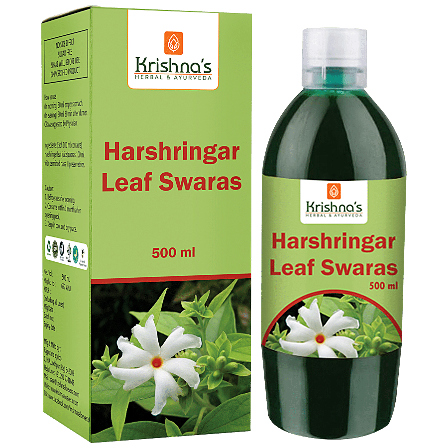 Krishnas Harshringar Leaf Juice - Treats Muscle & Joint Pains