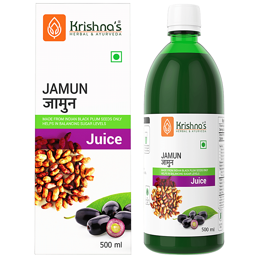 Krishnas Jamun/Black Plum Juice - Helps In Diabetes & Blood Pressure