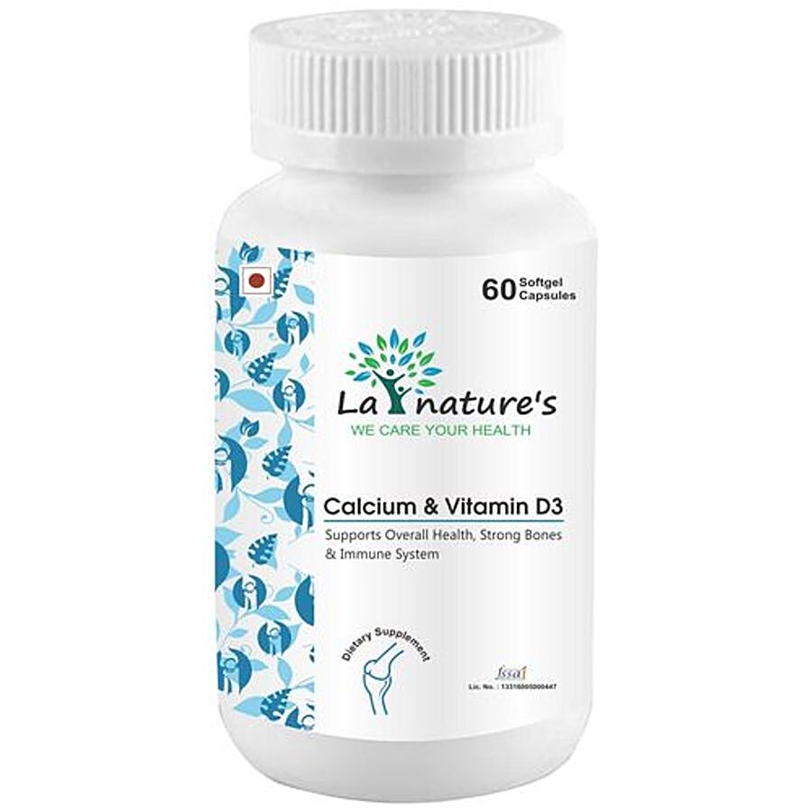 La Natures Calcium & Vitamin D3 Softgels