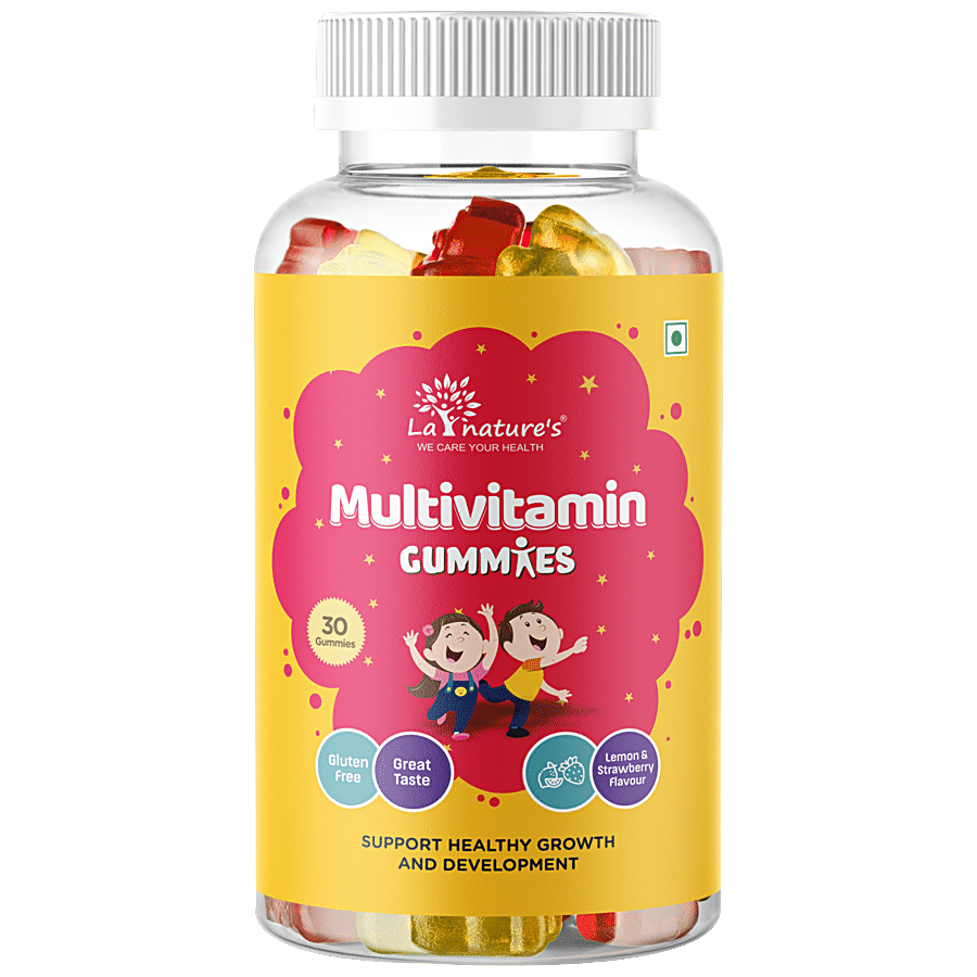 La Natures Multivitamin Gummies - Lemon & Strawberry Flavour