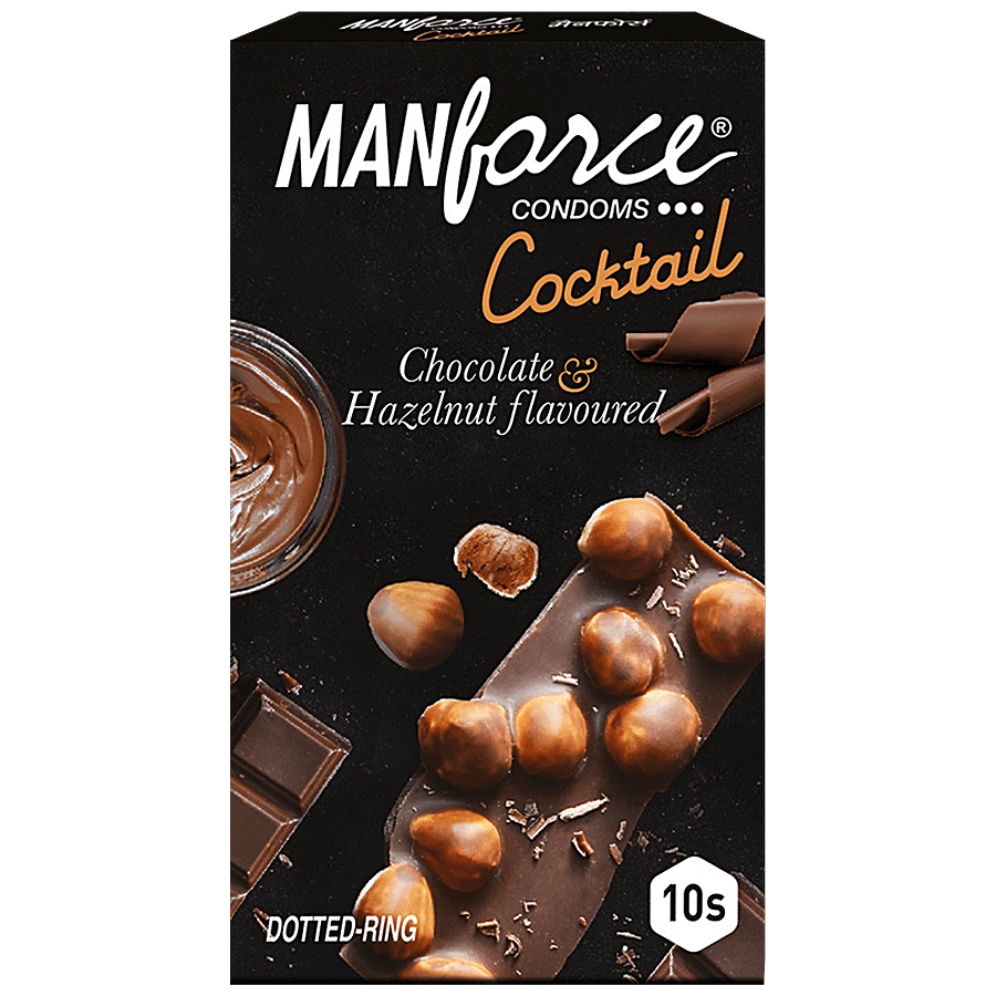 MANFORCE CONDOMS Cocktail Dotted-Rings Condoms