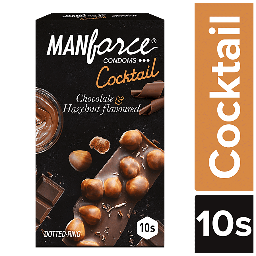 MANFORCE CONDOMS Cocktail Dotted-Rings Condoms