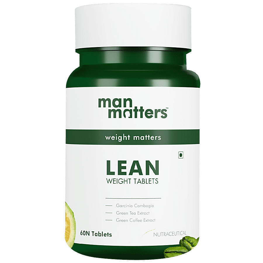 Man Matters Lean Weight Tablets - Infused With Garnicia & Green Tea