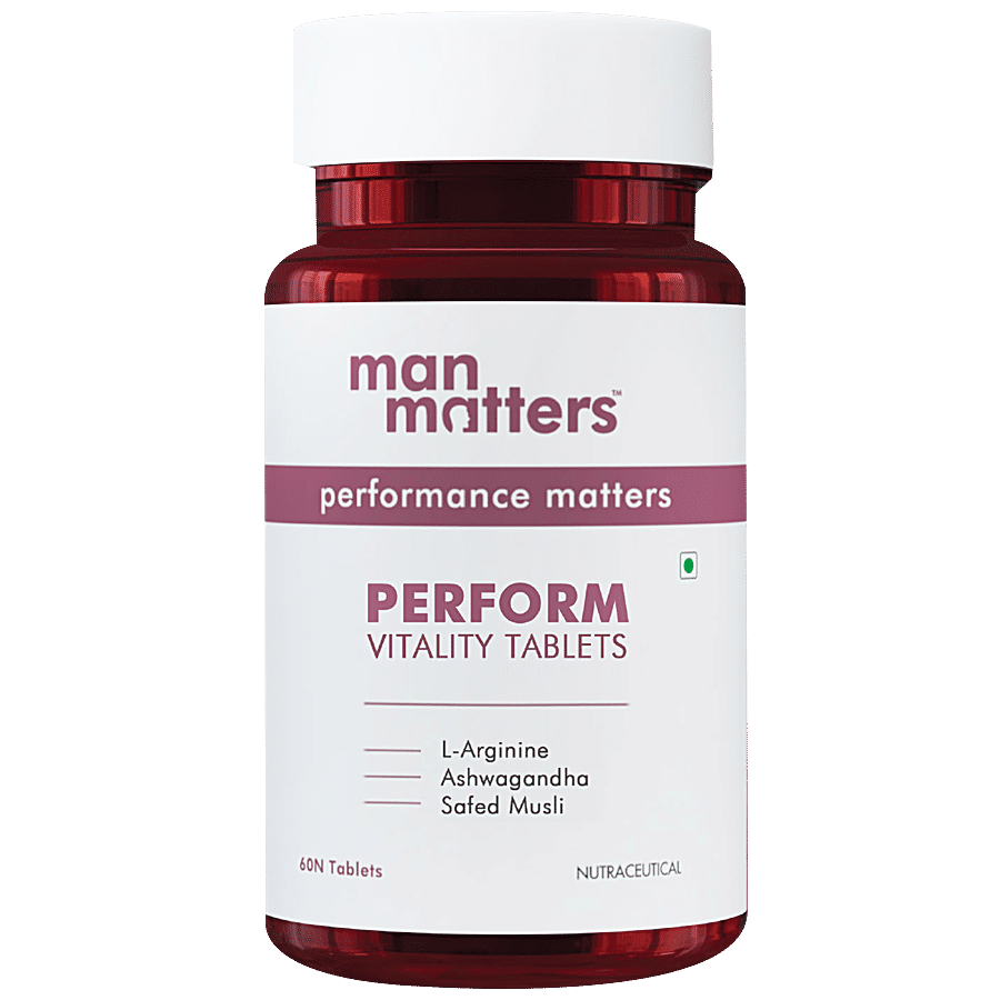 Man Matters Perform Vitality Tablets - With L-Arginine