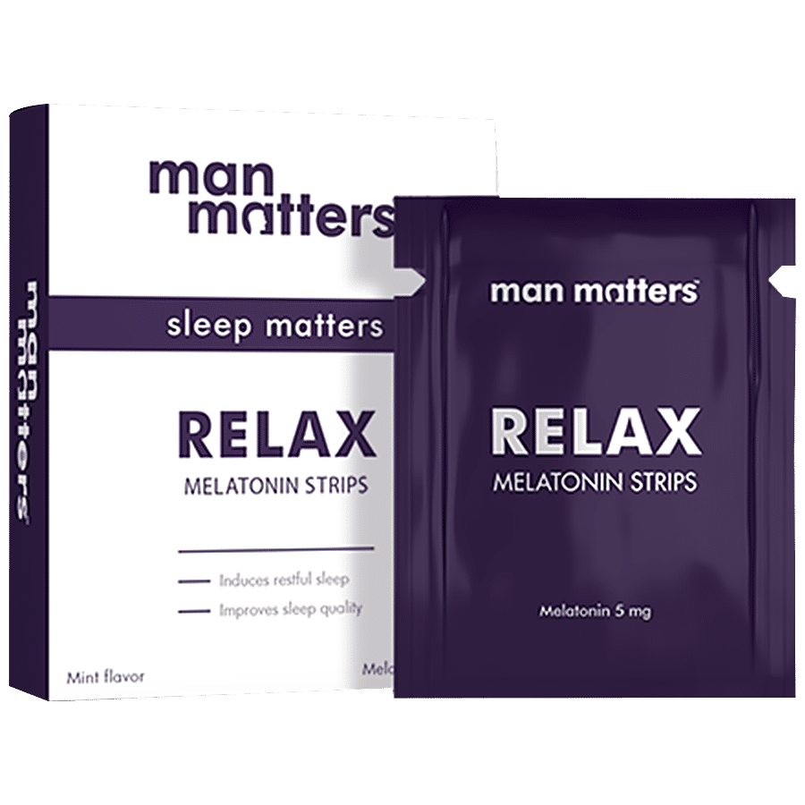 Man Matters Relax Melatonin Strips - Helps Induce Sleep