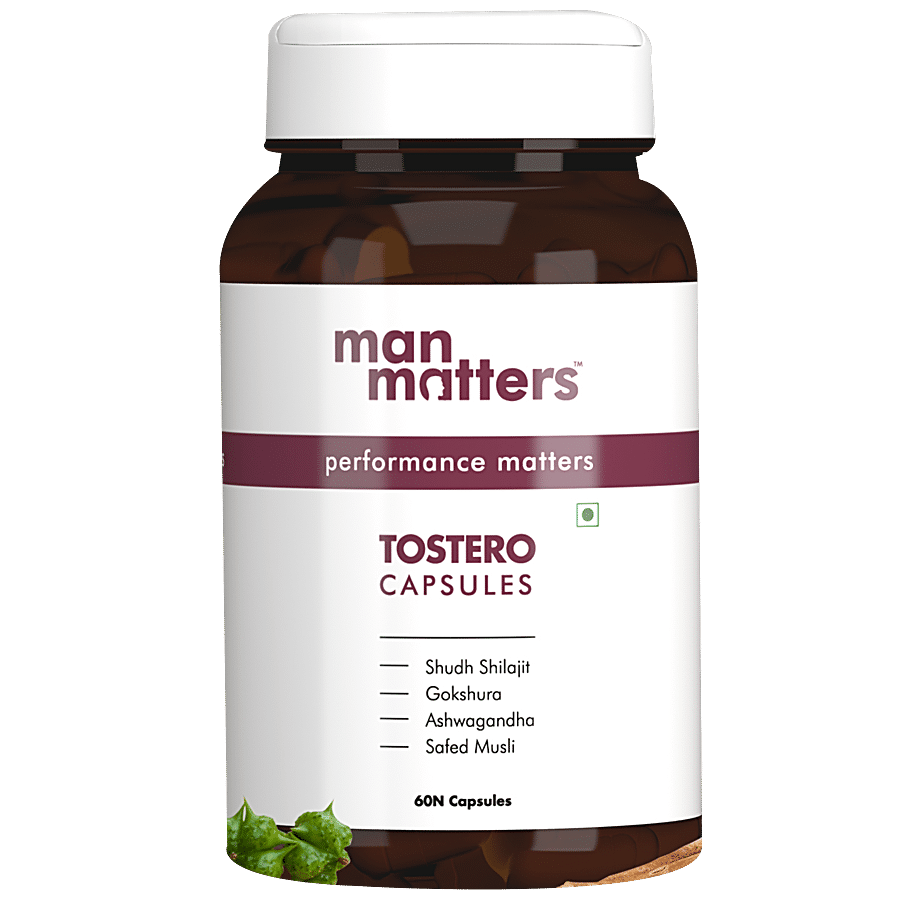 Man Matters Tostero Capsules - Infused With Shilajit & Ashwagandha