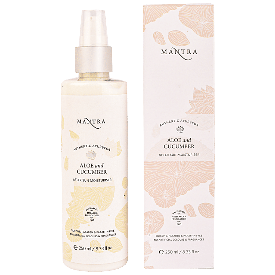 Mantra Herbal Aloe & Cucumber After Sun Moisturiser - Paraben Free