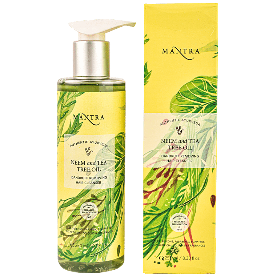 Mantra Herbal Neem & Tea Tree Oil Hair Cleanser - Dandruff Removing