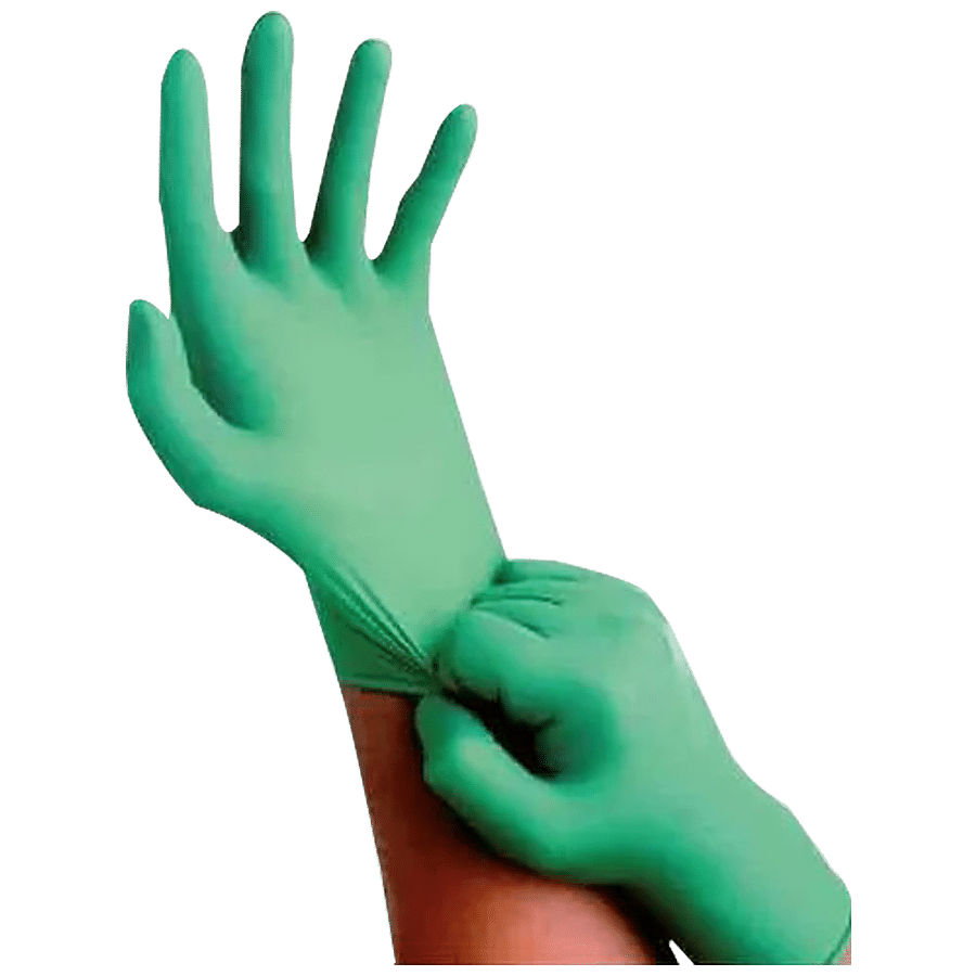 Medivision Nitrile Medical Examination Disposable Hand Gloves - Green