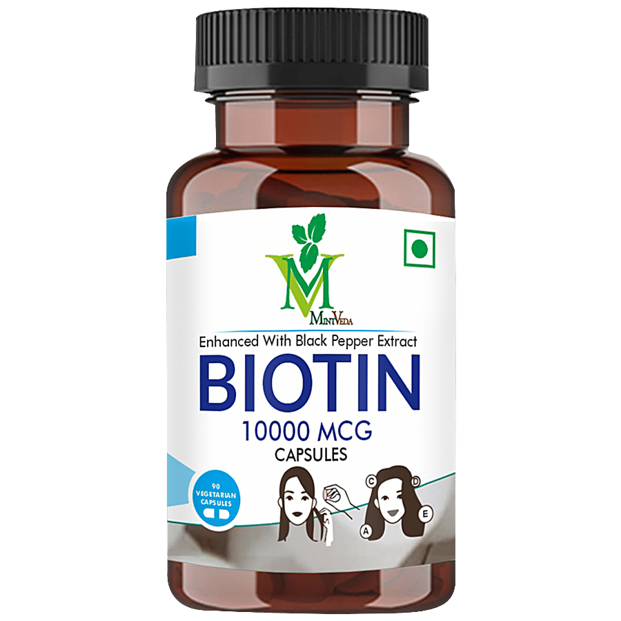 Mintveda Biotin Vegetarian Capsule