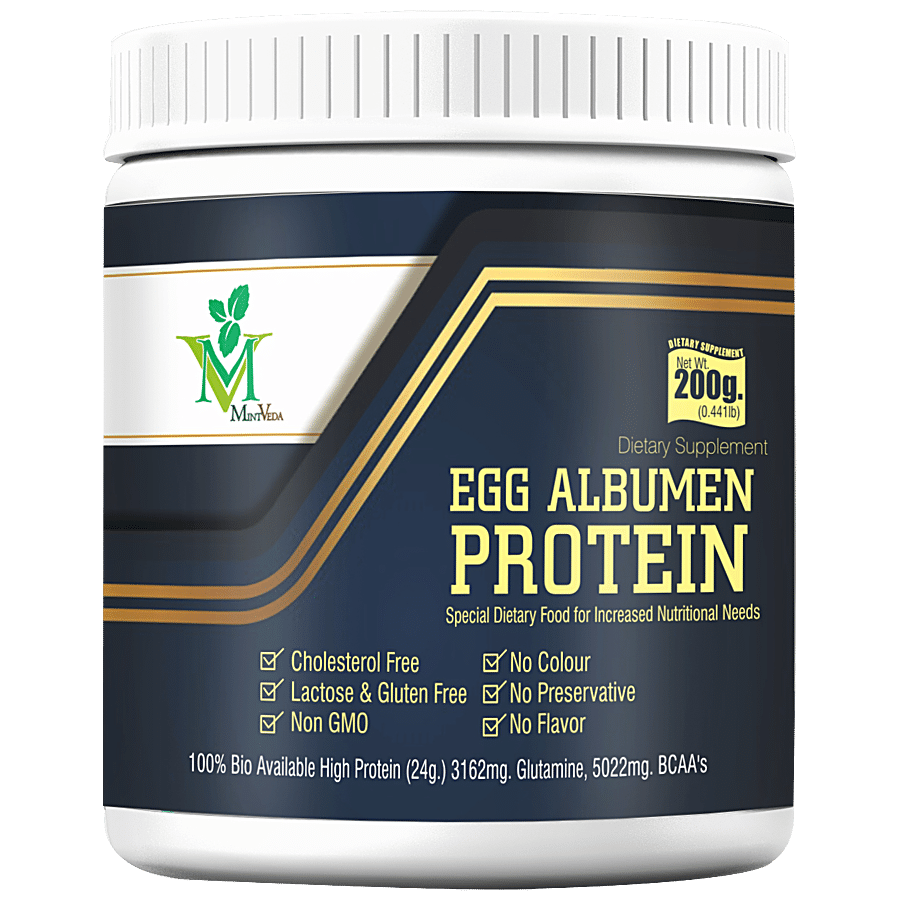 Mintveda Egg White Albumen Protein Powder - Lactose & Gluten-free