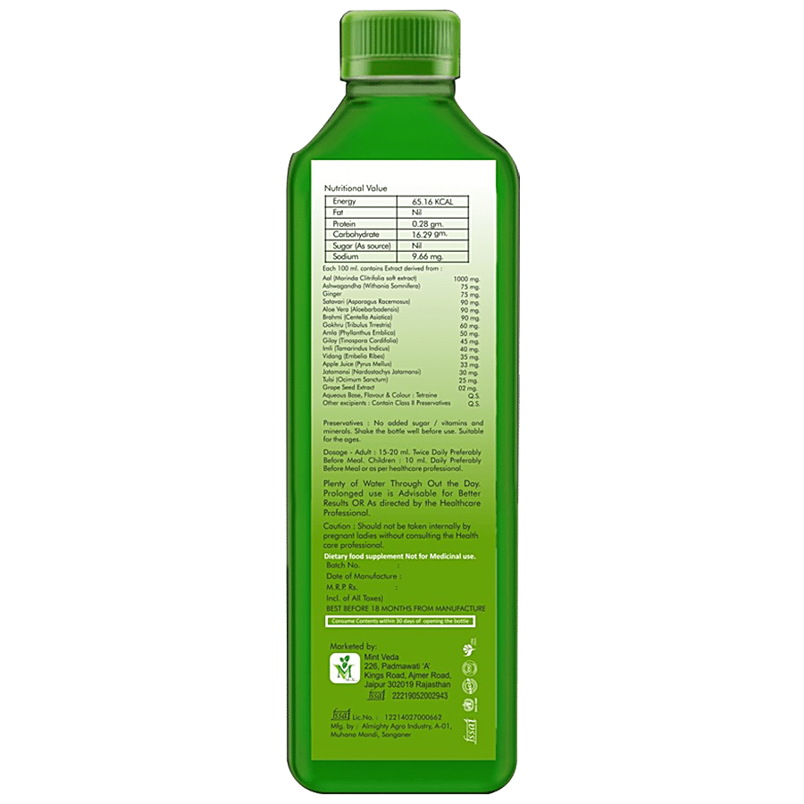 Mintveda Noni Juice - Sugar Free