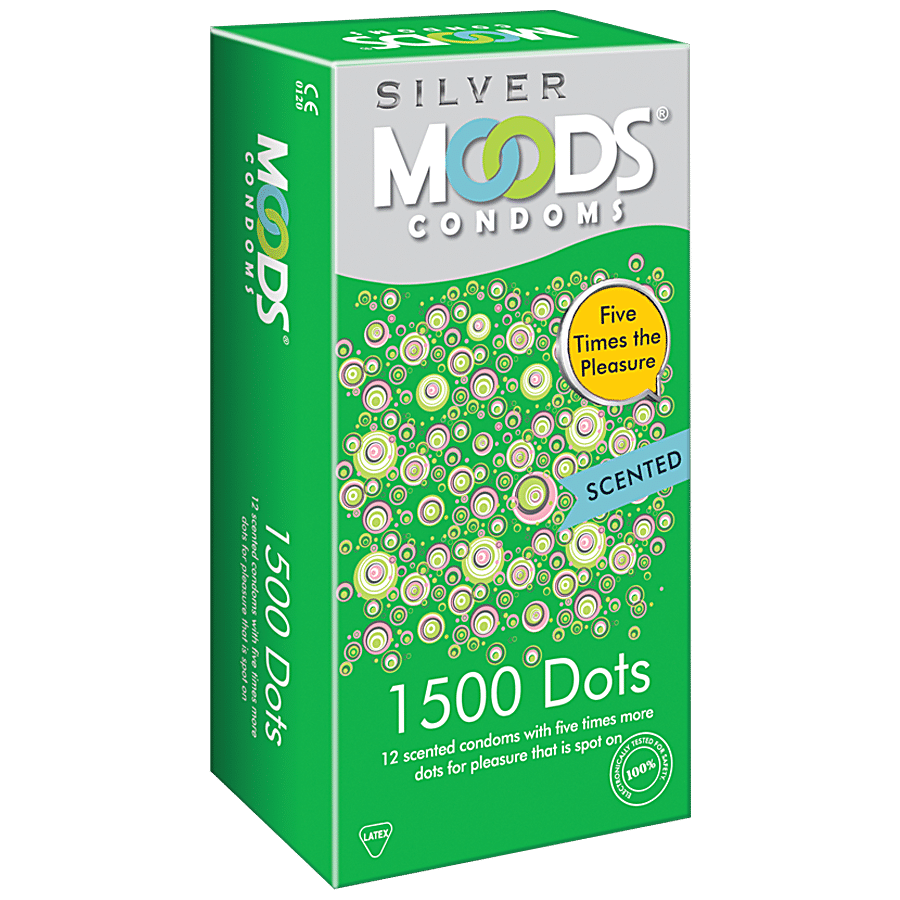 Moods Condoms - Silver 1500 Dots