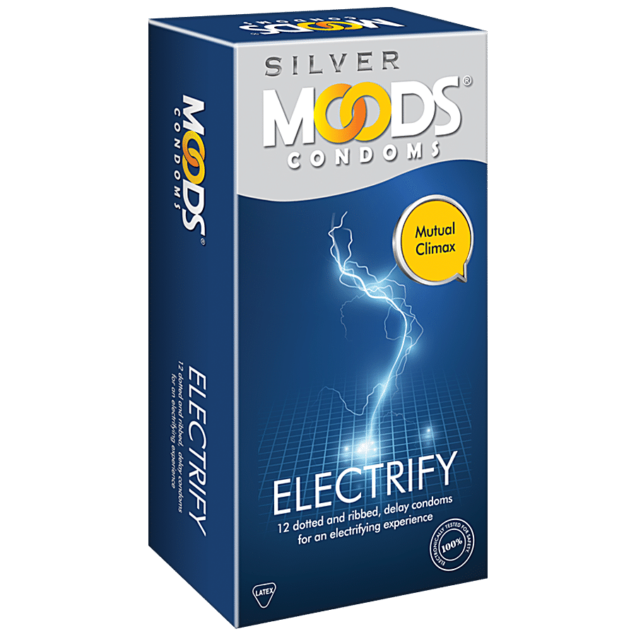 Moods Condoms - Silver Electrify