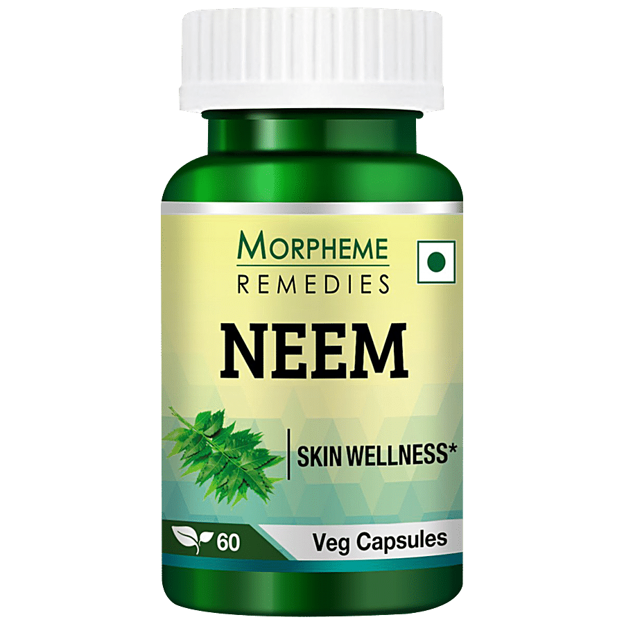 Morpheme Remedies Neem Veg Capsules - 500 mg