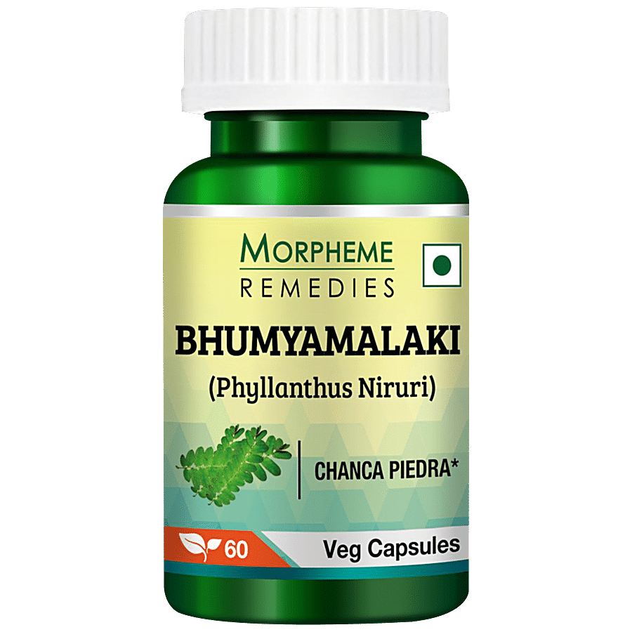 Morpheme Remedies Phyllanthus Niruri/Bhumyamalaki Veg Capsules - 500 mg