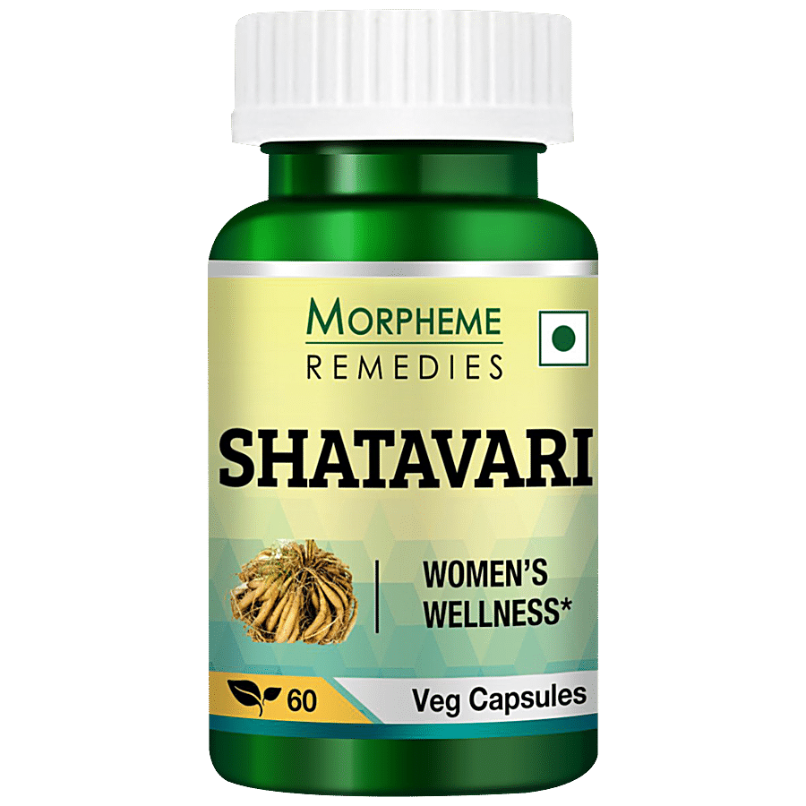 Morpheme Remedies Shatavari Veg Capsules - 500 mg