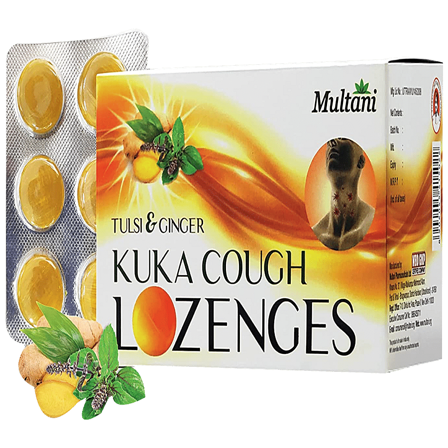 Multani Kuka Cough Lozenges - Tulsi & Ginger