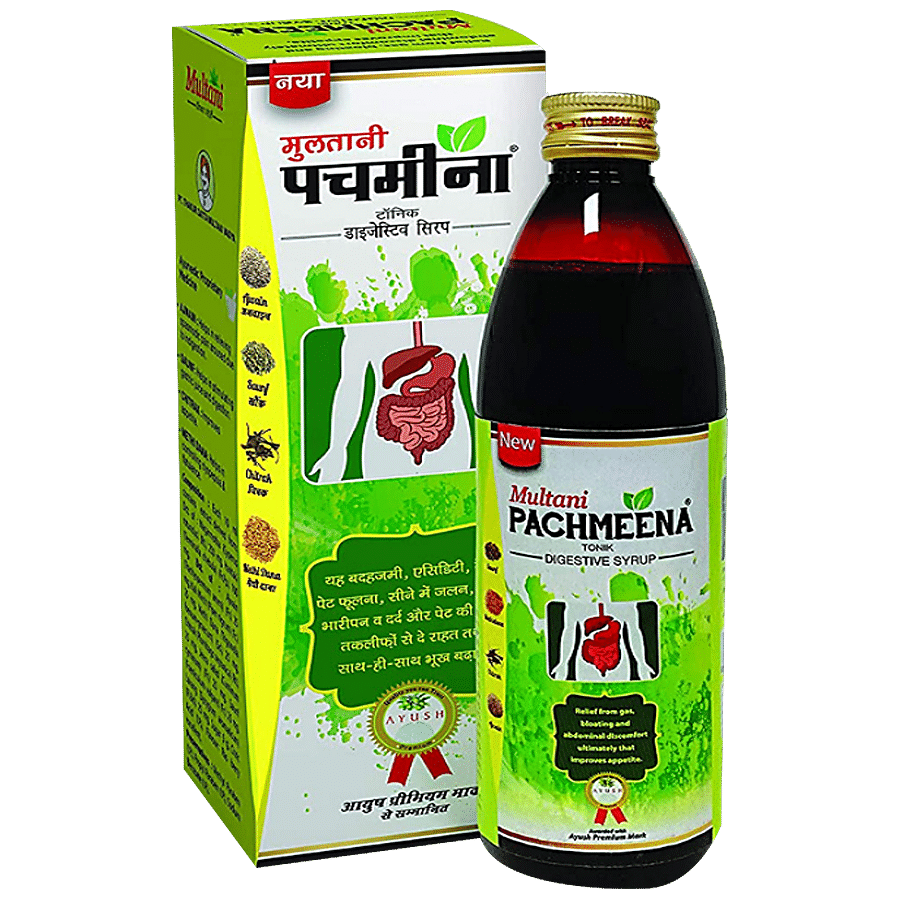 Multani Pachmeena Tonic Digestive Syrup - Improves Appetite