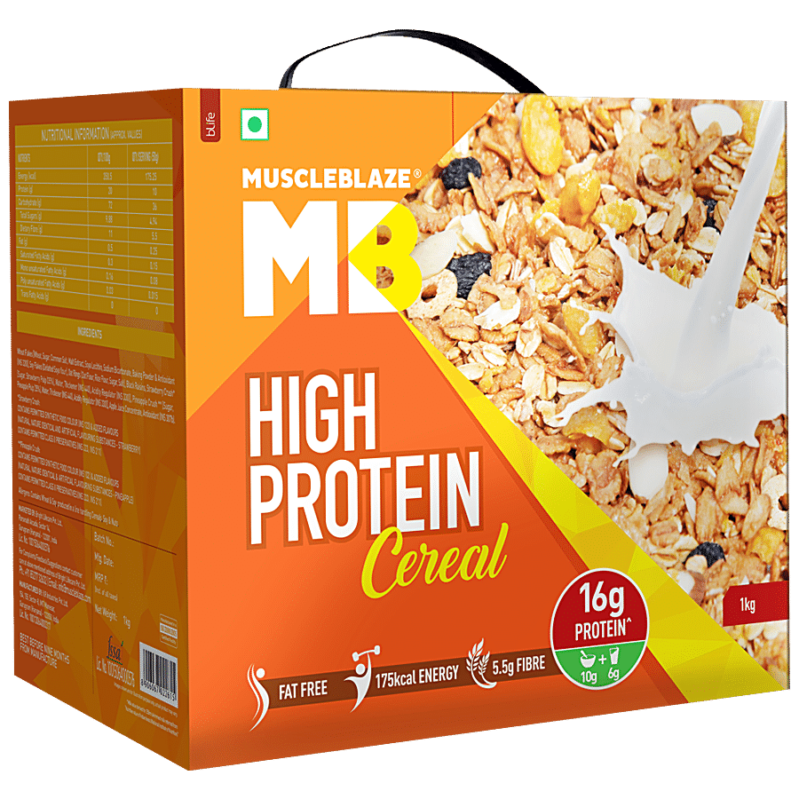 MuscleBlaze High Protein Cereal - 16g Protein