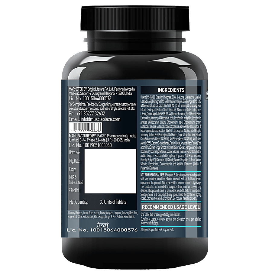 MuscleBlaze MB-Vite Daily Multivitamin With 51 Ingredients & 6 Blends Multivitamin Tablets