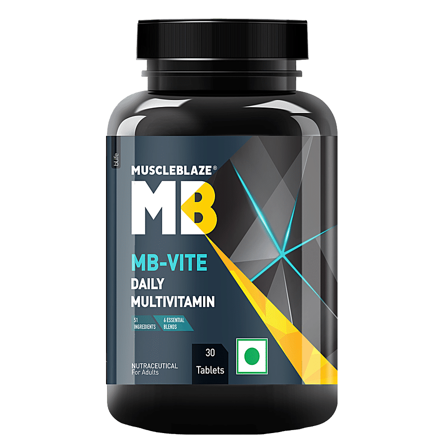 MuscleBlaze MB-Vite Daily Multivitamin With 51 Ingredients & 6 Blends Multivitamin Tablets