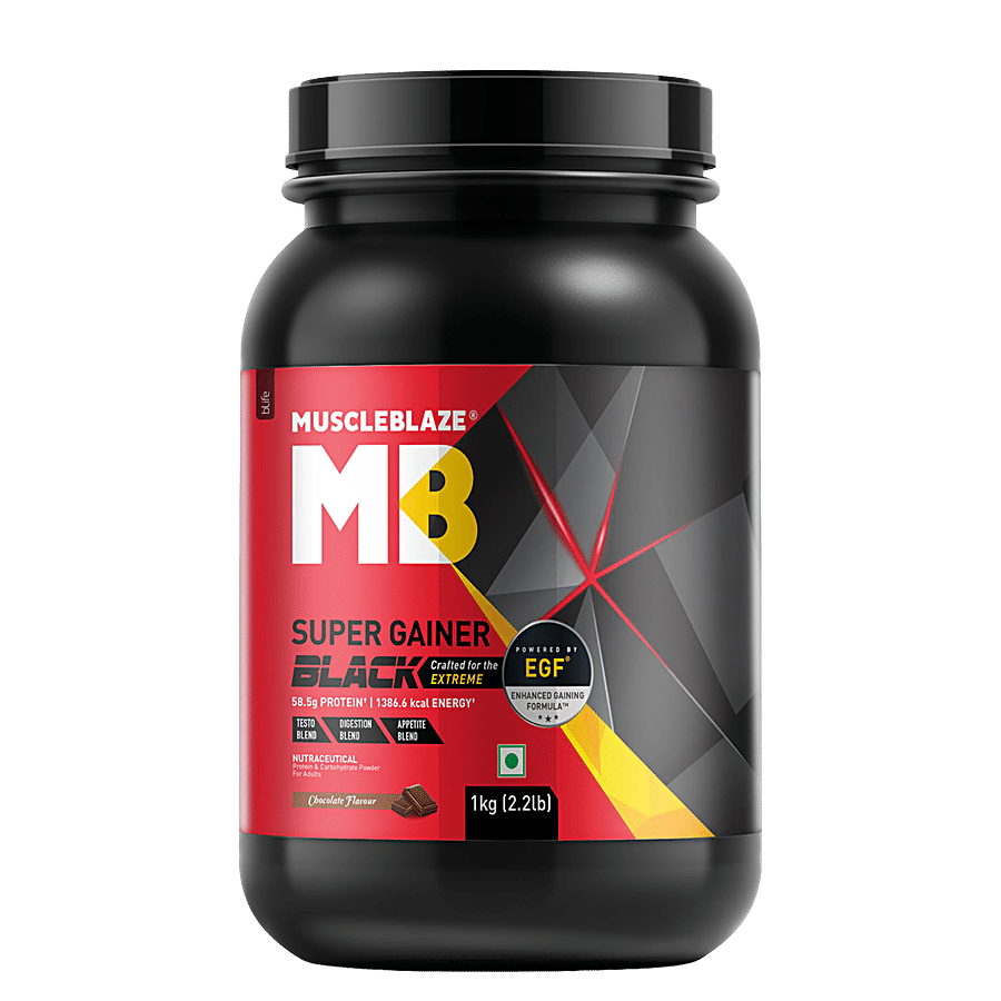 MuscleBlaze Super Gainer Black With Enhanced Gaining Formula - Appetite