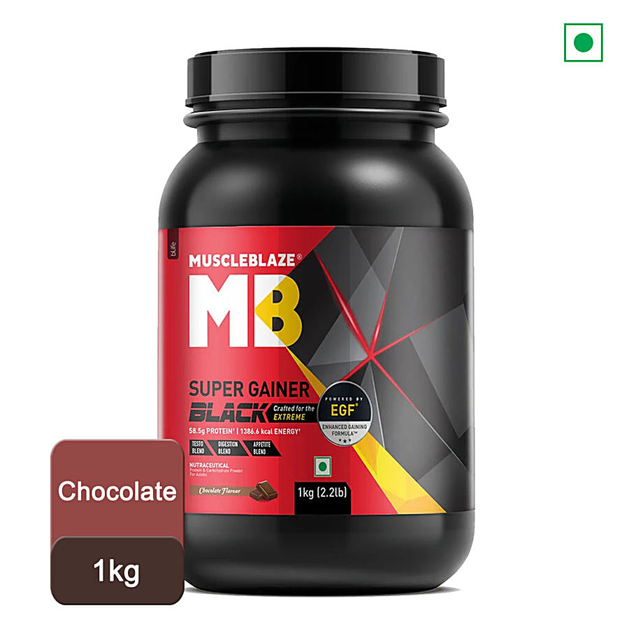 MuscleBlaze Super Gainer Black With Enhanced Gaining Formula - Appetite