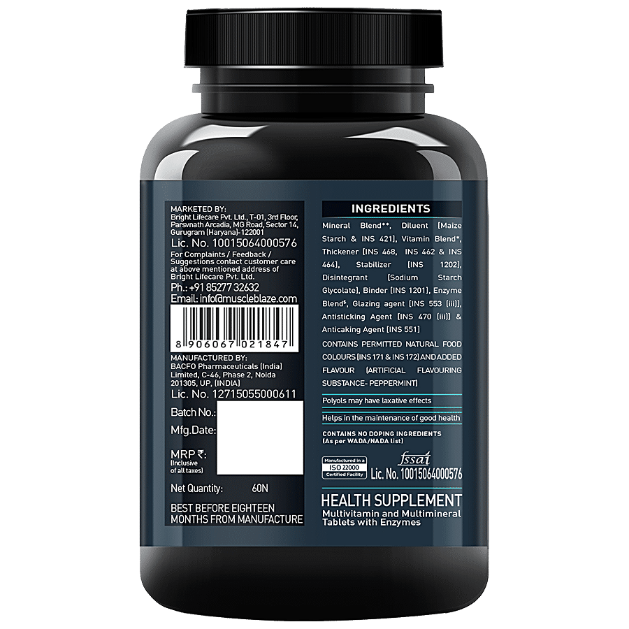 MuscleBlaze Tablets - MB-VITE Multivitamin