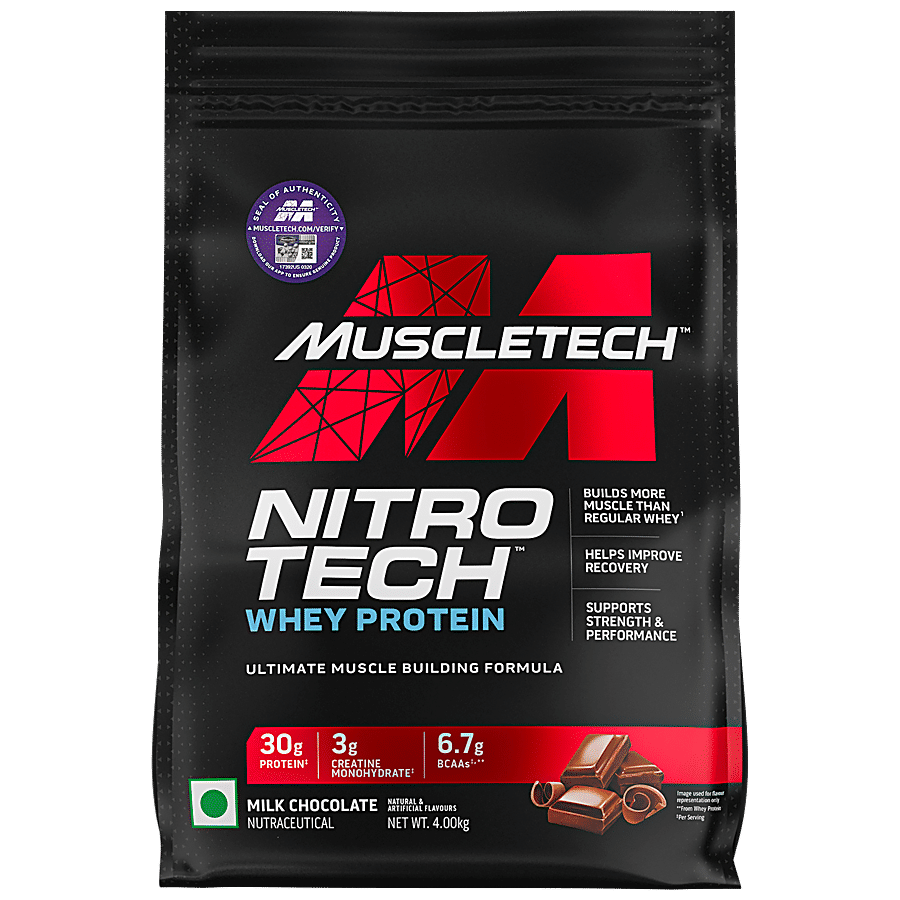 MuscleTech Nitrotech Whey Protein Powder - Builds Muscle