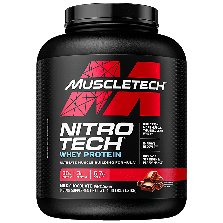 MuscleTech Nitrotech Whey Protein Powder - Dietary Supplement